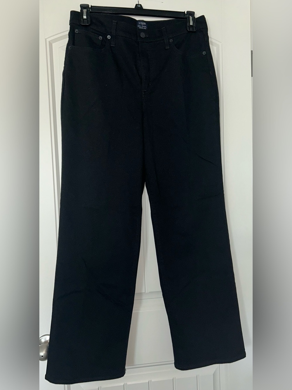 J.Crew Women’s Black Classic Wide-Leg Jeans
